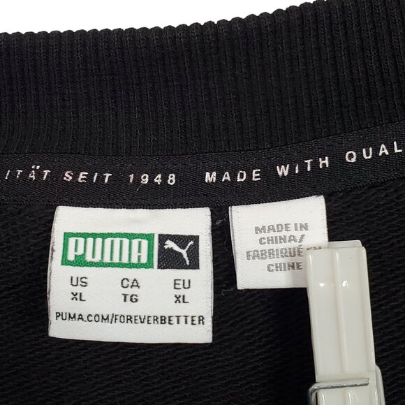 Puma Womens Size XL Sweatshirt Graphic Logo Multi All Over Print Relaxed Fit - Picture 7 of 10